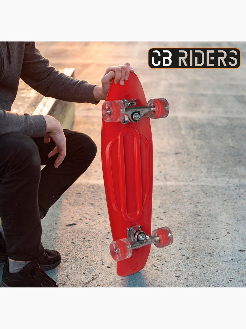 Skateboard per bambini cb riders a 4 ruote rosso, 68 cm N/D - Kiabi