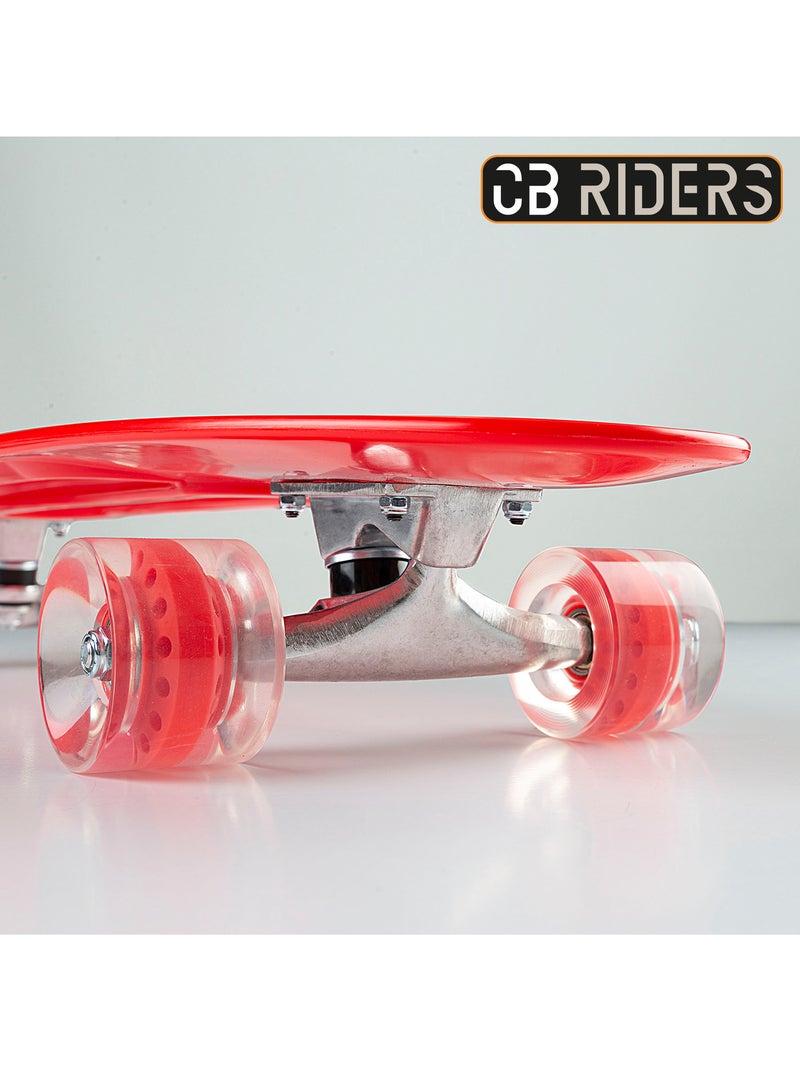 Skateboard per bambini cb riders a 4 ruote rosso, 68 cm N/D - Kiabi