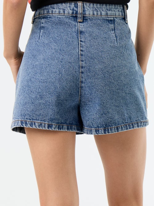 Skort in denim a vita alta - Kiabi