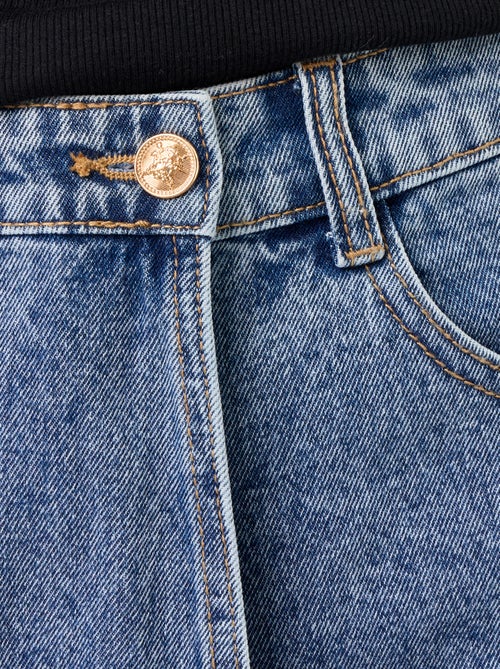 Skort in denim a vita alta - Kiabi
