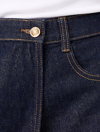 Skort in denim a vita alta