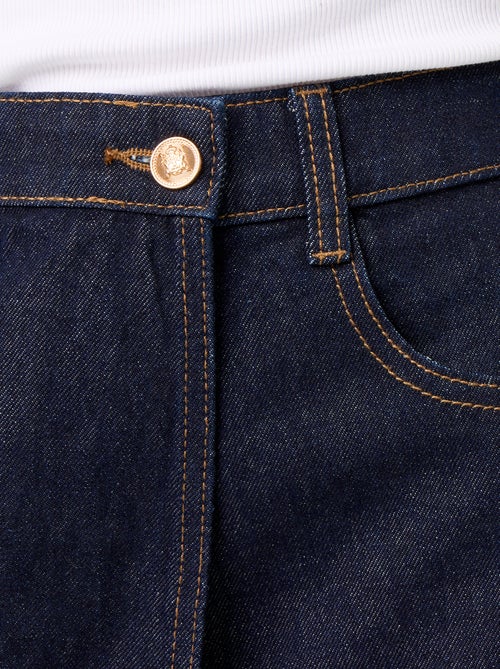 Skort in denim a vita alta - Kiabi