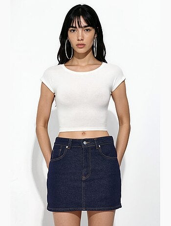 Skort in denim hiccup