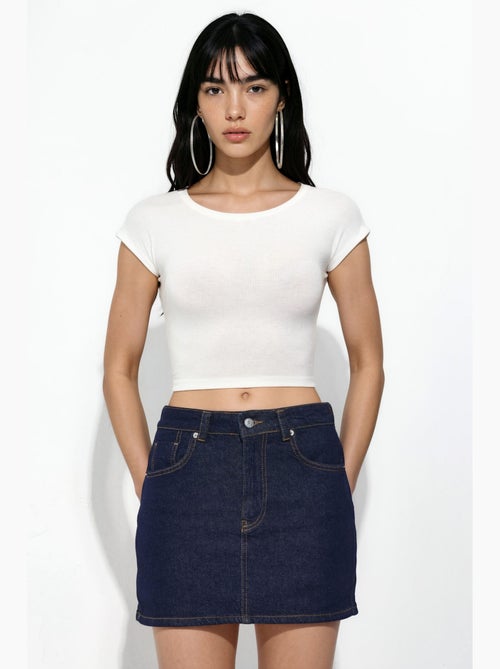 Skort in denim hiccup - Kiabi Skort in denim hiccup - Kiabi