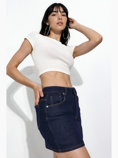 Skort in denim hiccup - Kiabi Skort in denim hiccup - Kiabi