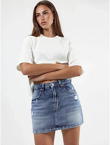 Skort in denim hiccup