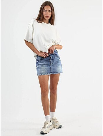 Skort in denim hiccup