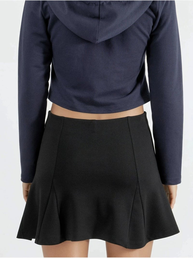 Skort mini plissettato busem Nero - Kiabi