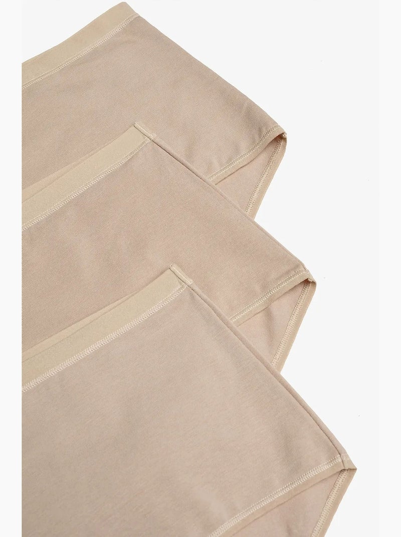 Slip a vita alta 3 pezzi penti Beige argilla - Kiabi