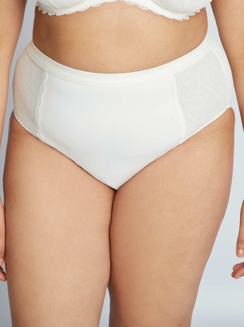 Slip a vita alta bimateriale BIANCO - Kiabi