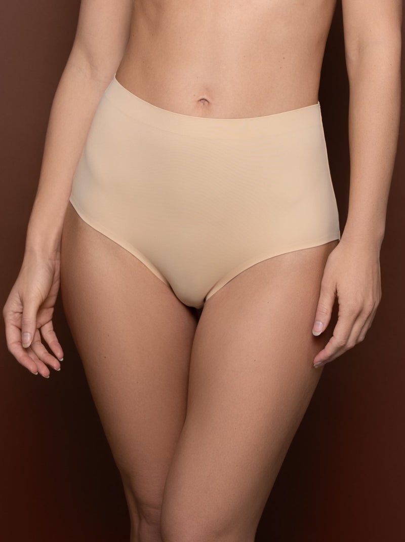 Slip a vita alta contenitivi 'Bye Bra' BEIGE - Kiabi