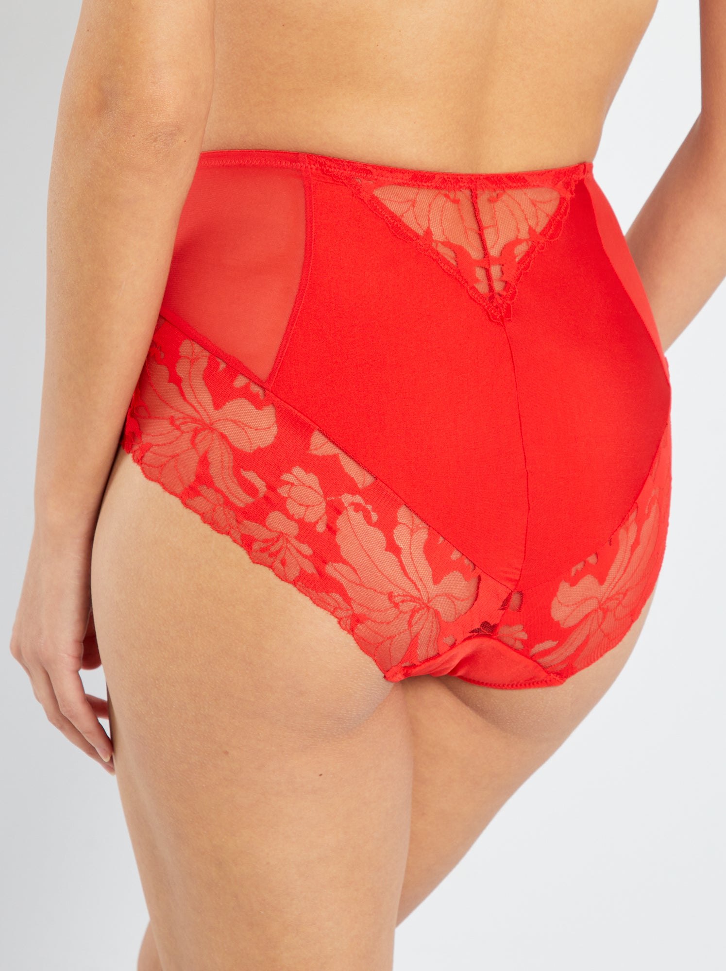 Collant a vita alta in Rosso - Wardrobe NYC