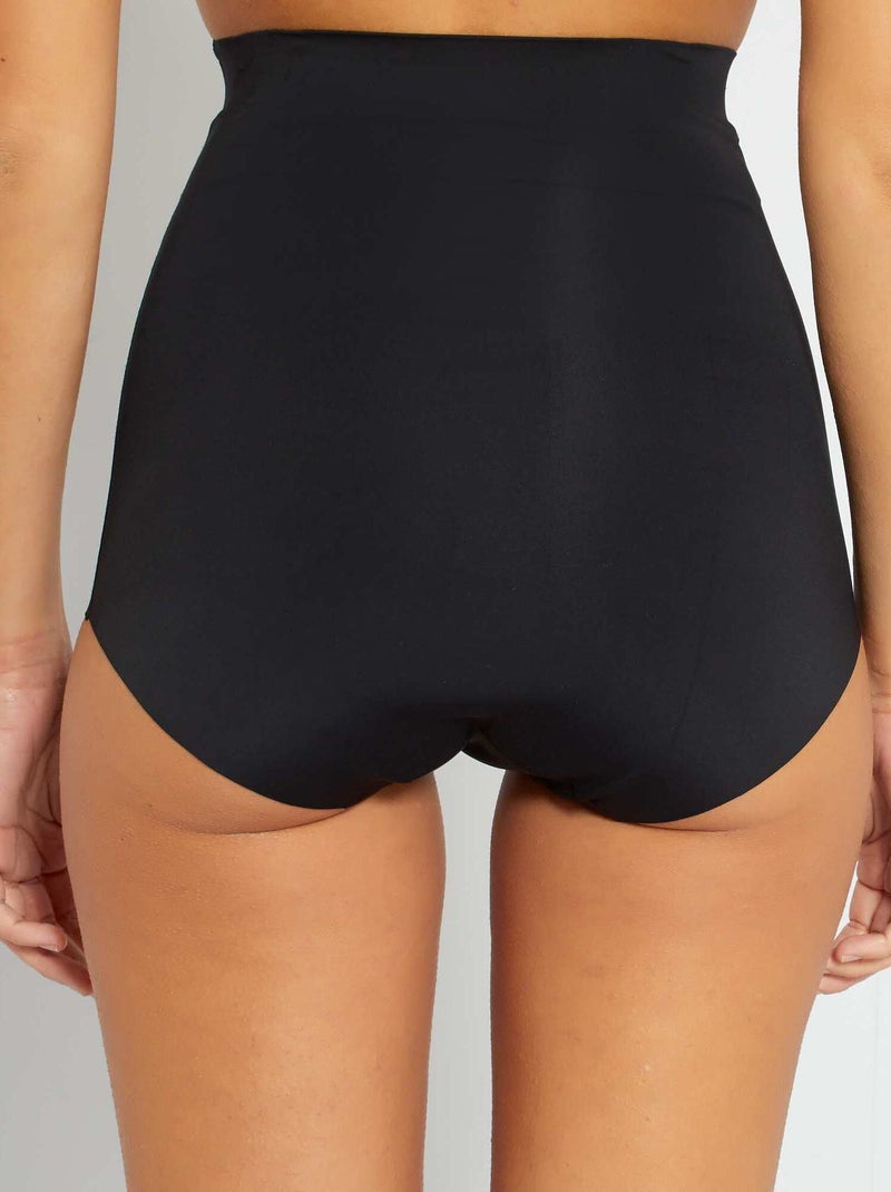 Slip a vita alta modellante 'Sans Complexe' nero - Kiabi