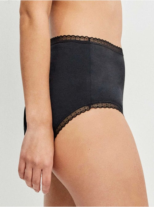 Slip alto con bordo di plumetis - Kiabi
