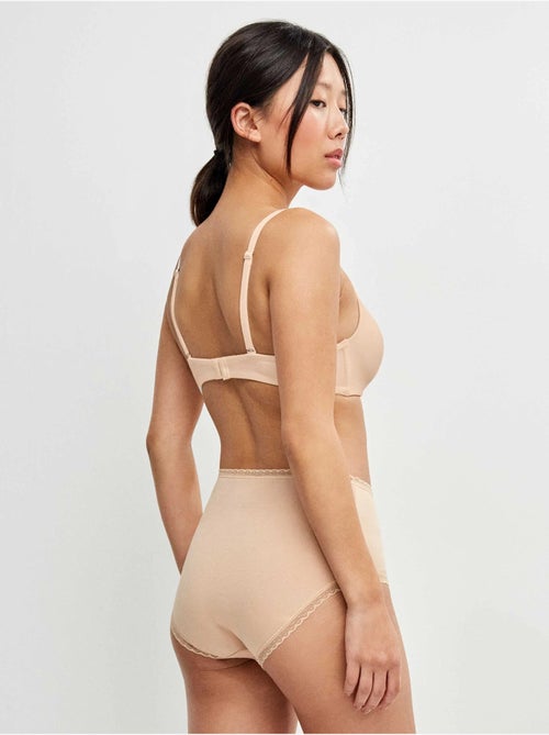 Slip alto con bordo di plumetis - Kiabi