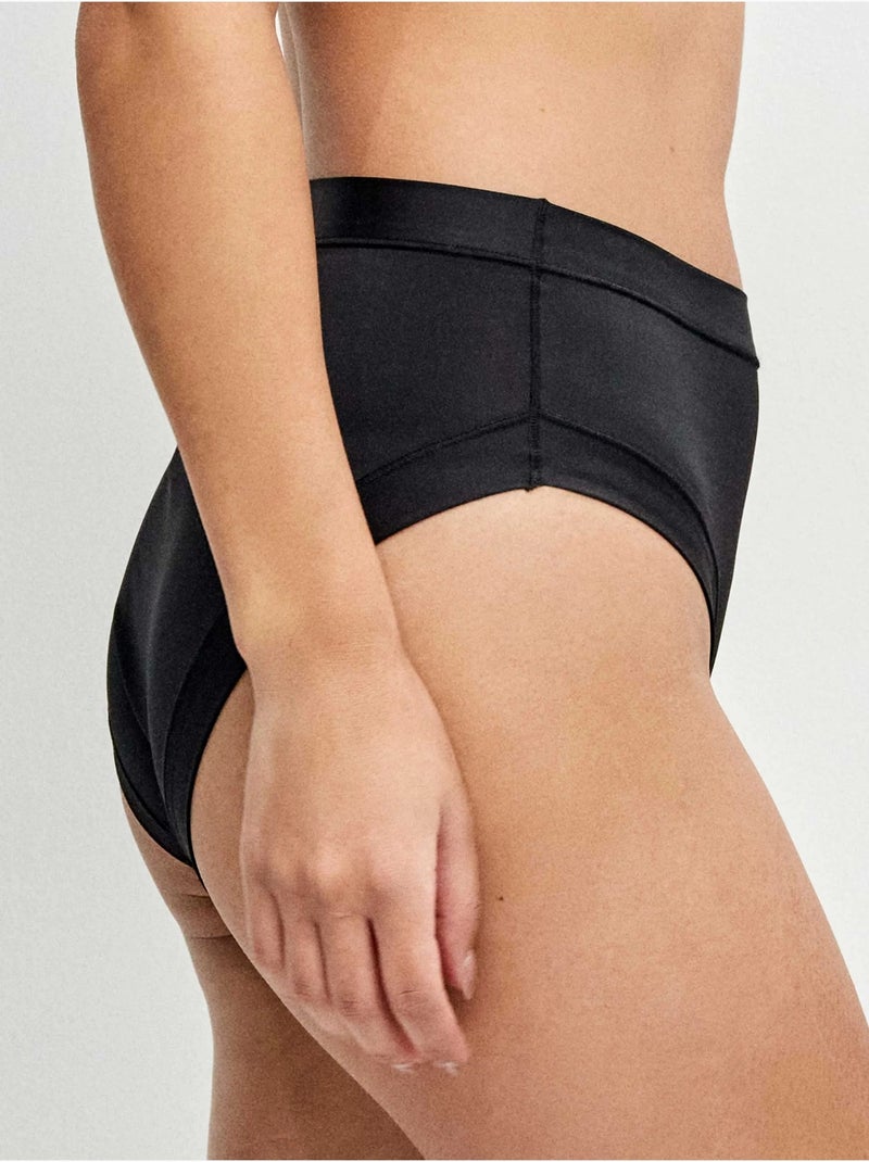 Slip alto in microfibra Nero - Kiabi