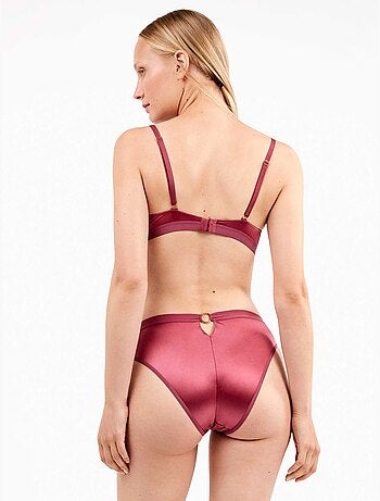 Slip alto pizzo floreale
