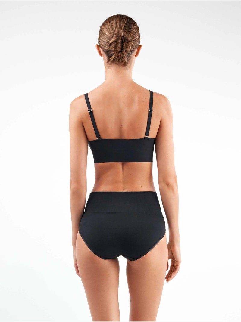 Slip alto senza cuciture Nero - Kiabi
