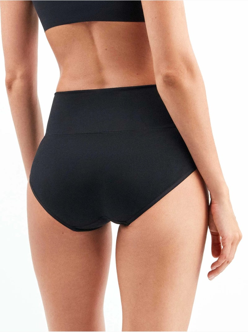 Slip alto senza cuciture Nero - Kiabi