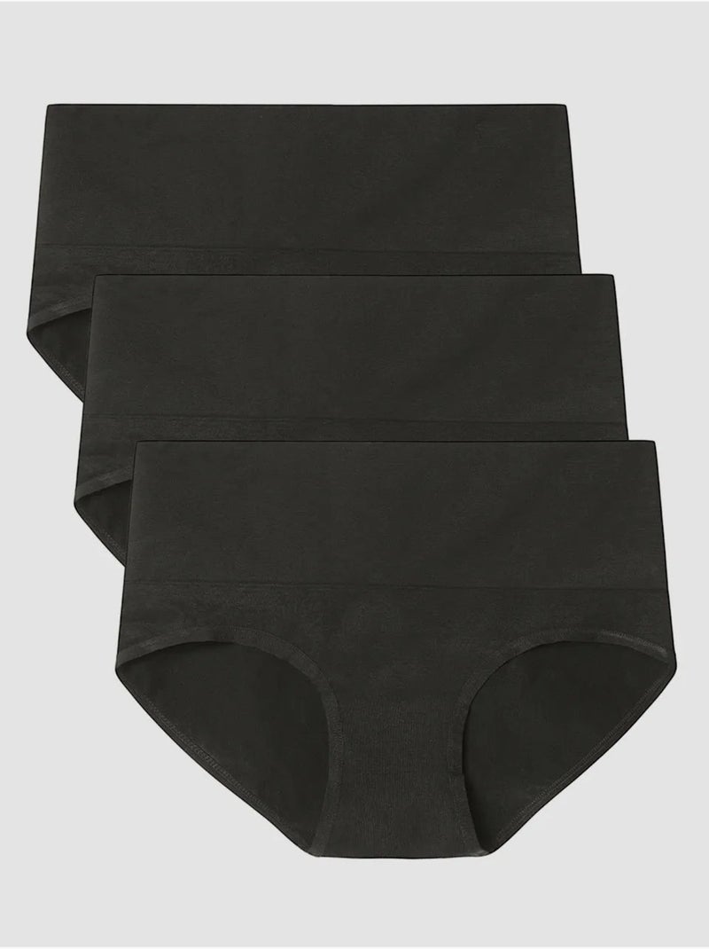 Slip alto senza cuciture Nero - Kiabi