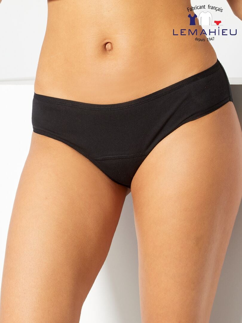 Slip assorbente - Slip assorbente per il ciclo 'KIABI & LEMAHIEU' nero - Kiabi
