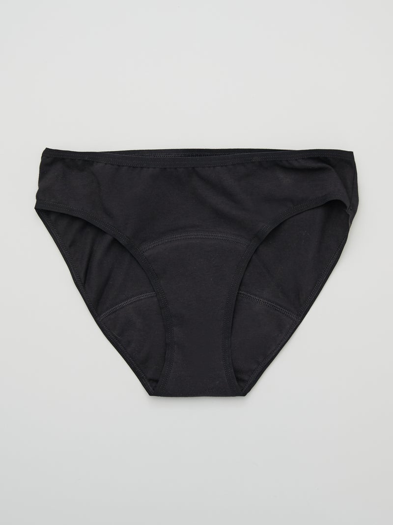 Slip assorbente - Slip assorbente per il ciclo 'KIABI & LEMAHIEU' Nero - Kiabi