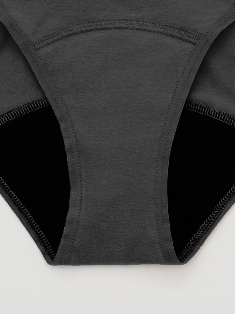 Slip assorbente - Slip assorbente per il ciclo 'KIABI & LEMAHIEU' Nero - Kiabi