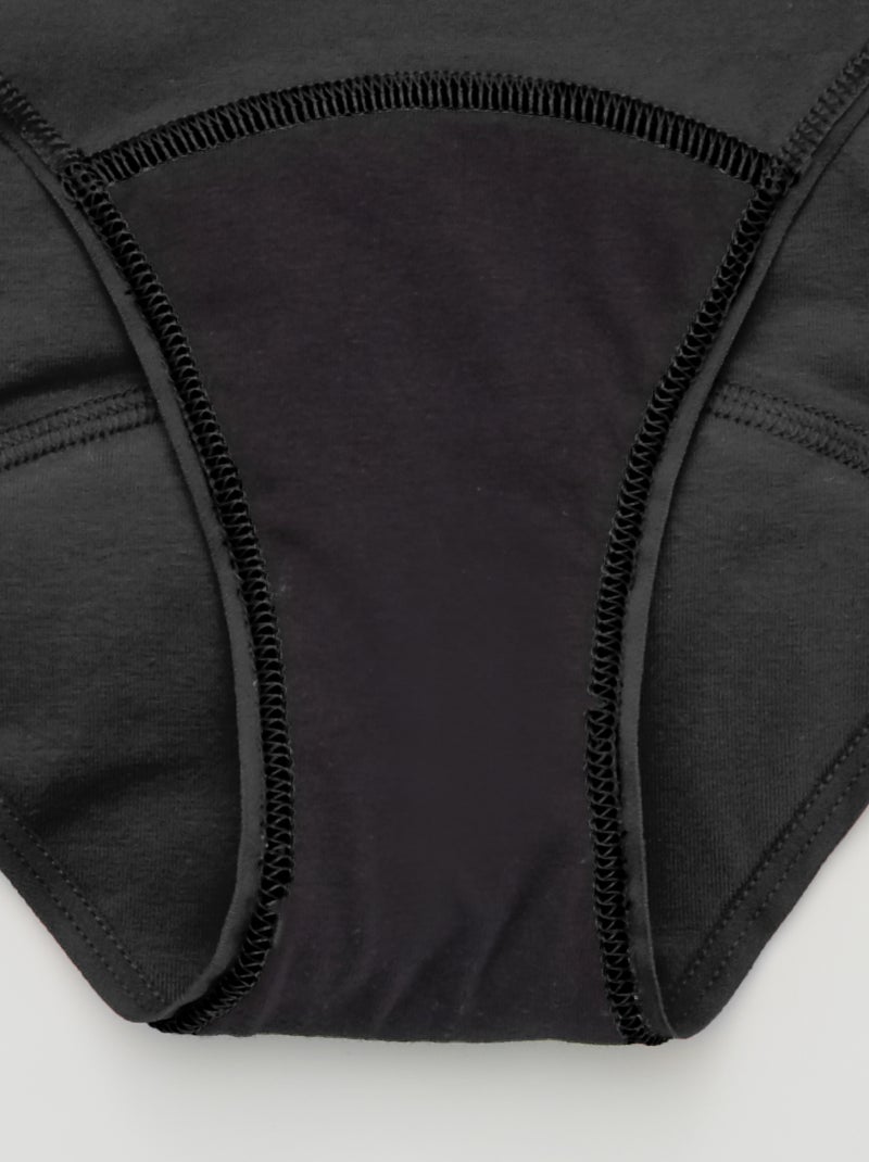 Slip assorbente - Slip assorbente per il ciclo 'KIABI & LEMAHIEU' Nero - Kiabi