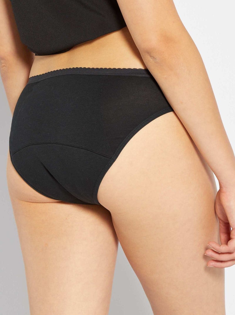Slip assorbenti Flusso abbondante 'DIM' Protect nero - Kiabi