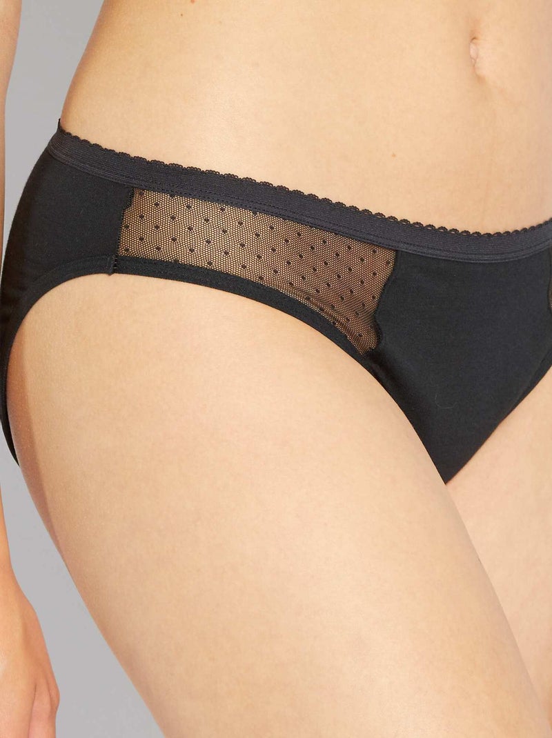 Slip assorbenti Flusso abbondante 'DIM' Protect nero - Kiabi