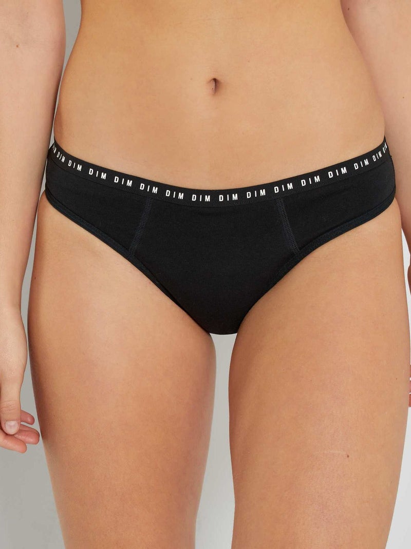Slip assorbenti Flusso medio 'DIM' Protect nero - Kiabi