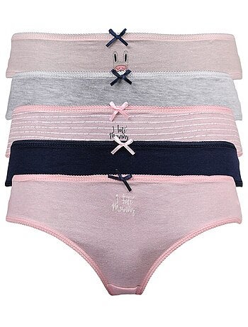 Slip bambina confezione da 5