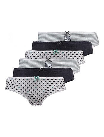 Slip bambina confezione da 6