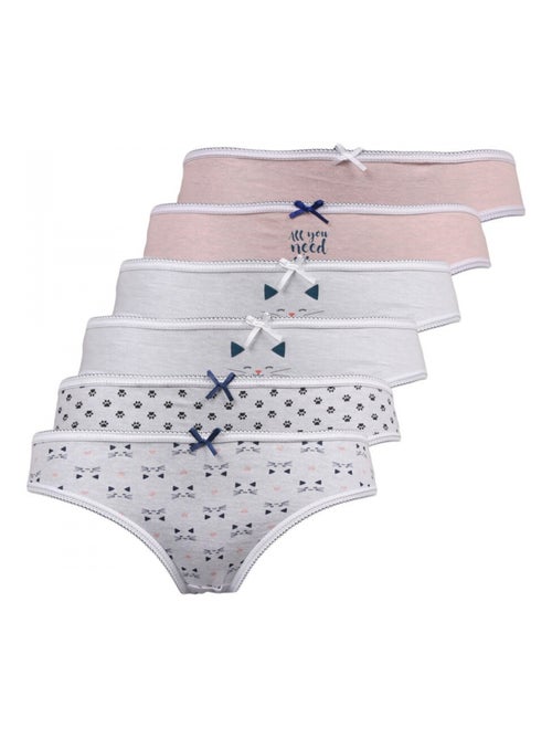 Slip bambina confezione da 6 - Kiabi