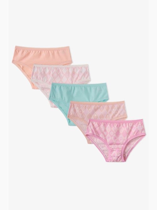Slip bambina princess print floreale in cotone penti - Kiabi Slip bambina princess print floreale in cotone penti - Kiabi