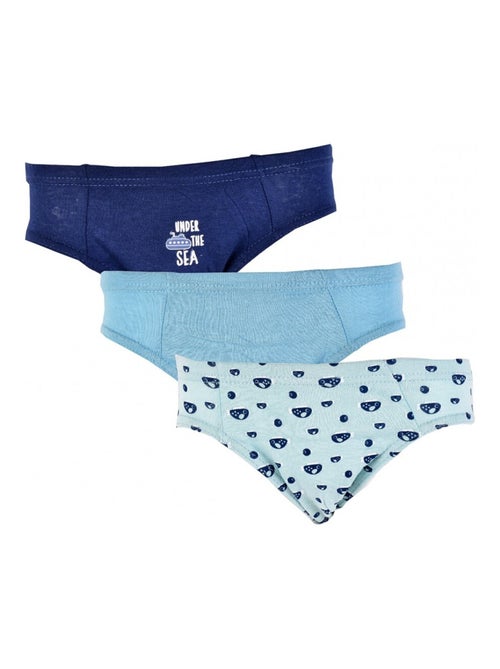 Slip Bambino TWINDAY Cotone - Confezione da 3 - Kiabi Slip Bambino TWINDAY Cotone - Confezione da 3 - Kiabi