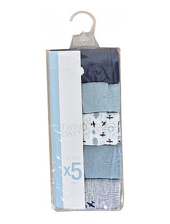 Slip Bambino TWINDAY Cotone - Confezione da 5