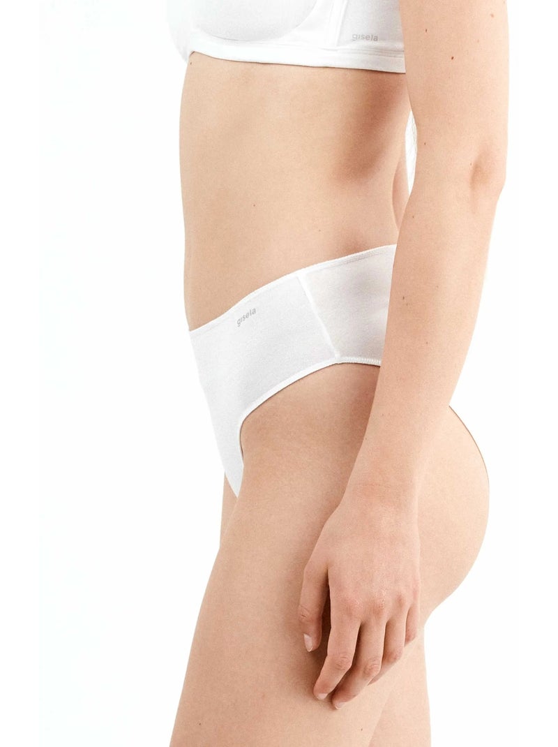 slip basic cotone biologico Bianco - Kiabi