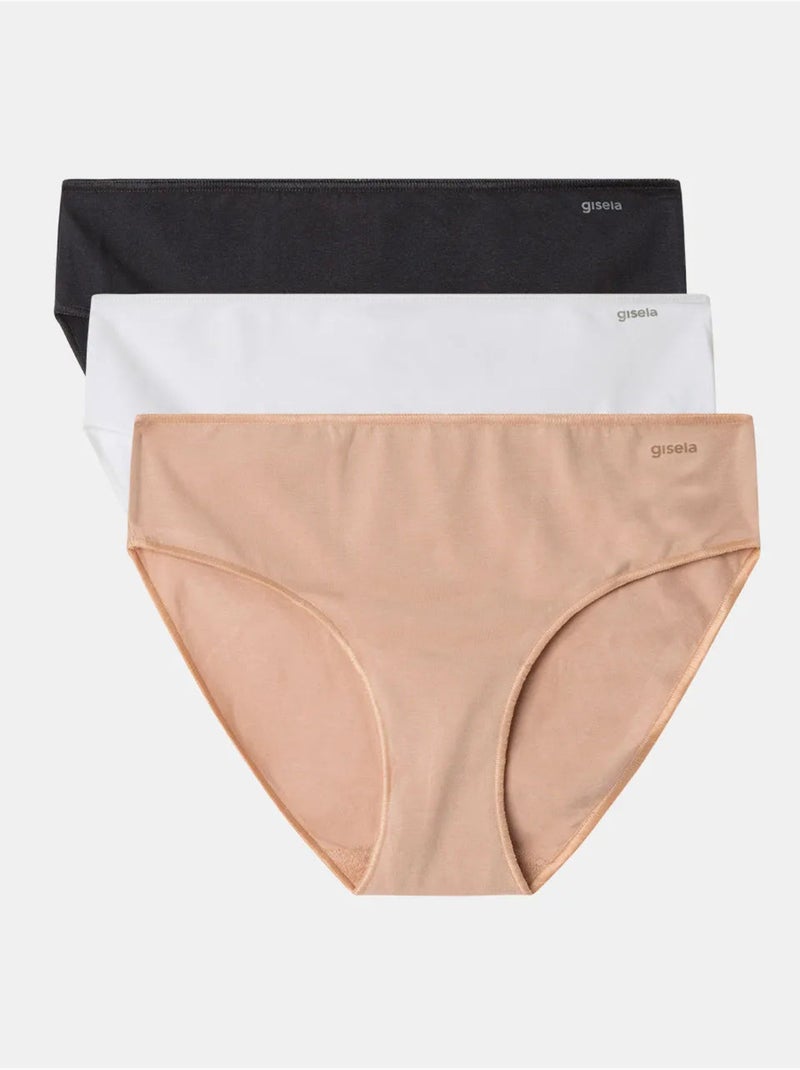 slip basic cotone biologico Nero - Kiabi
