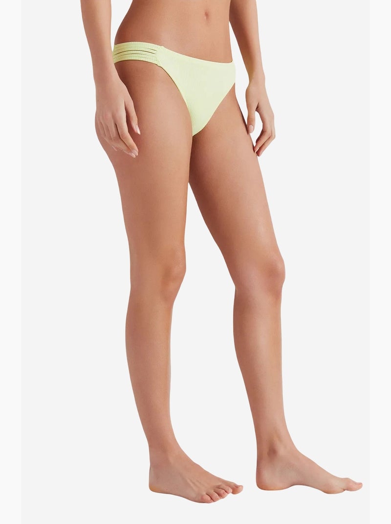 Slip bikini a coste basic chic penti Verde tiglio - Kiabi