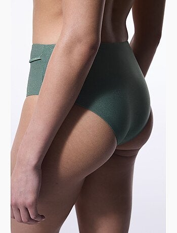Slip bikini a vita alta con perline penti