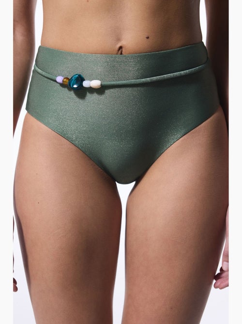 Slip bikini a vita alta con perline penti - Kiabi Slip bikini a vita alta con perline penti - Kiabi