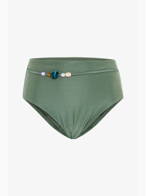 Slip bikini a vita alta con perline penti - Kiabi Slip bikini a vita alta con perline penti - Kiabi