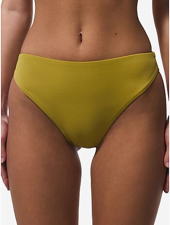 Slip bikini a vita alta con sgambatura alta penti