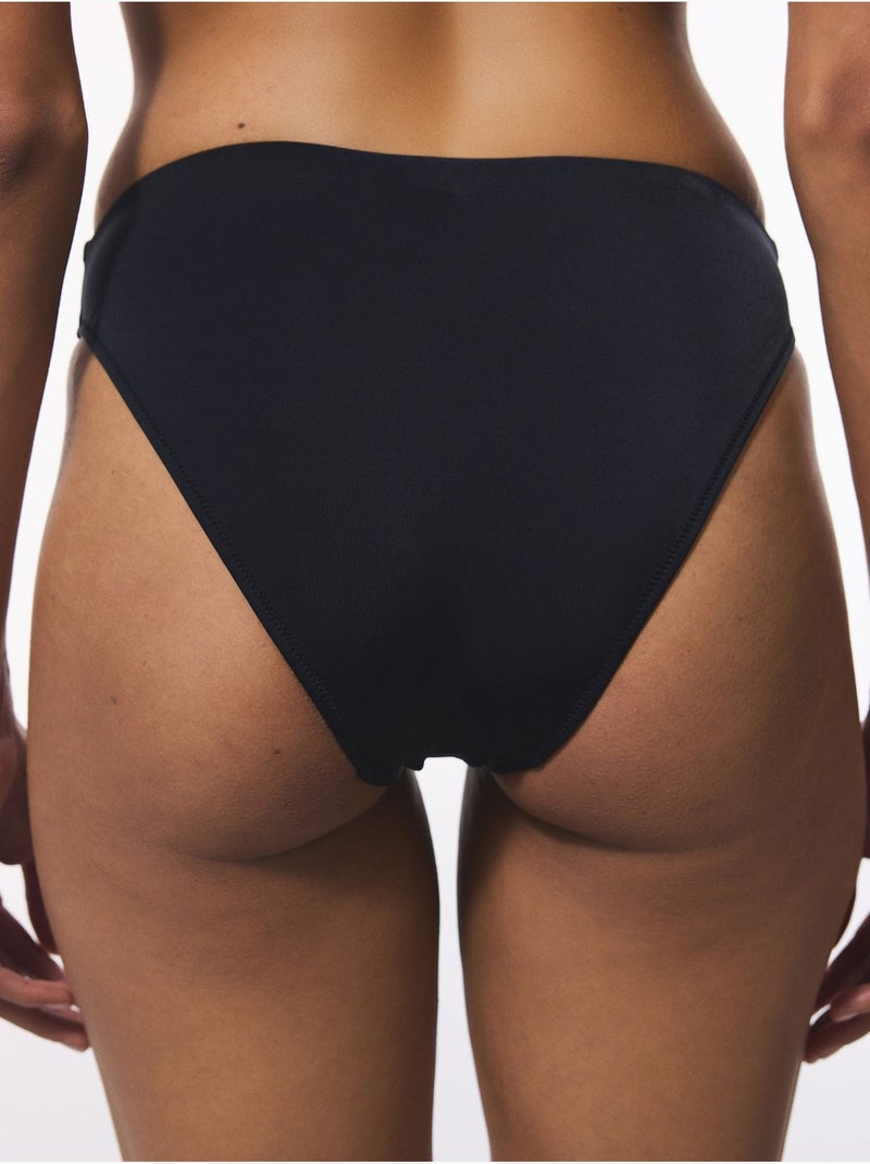 Slip bikini a vita alta penti Nero - Kiabi