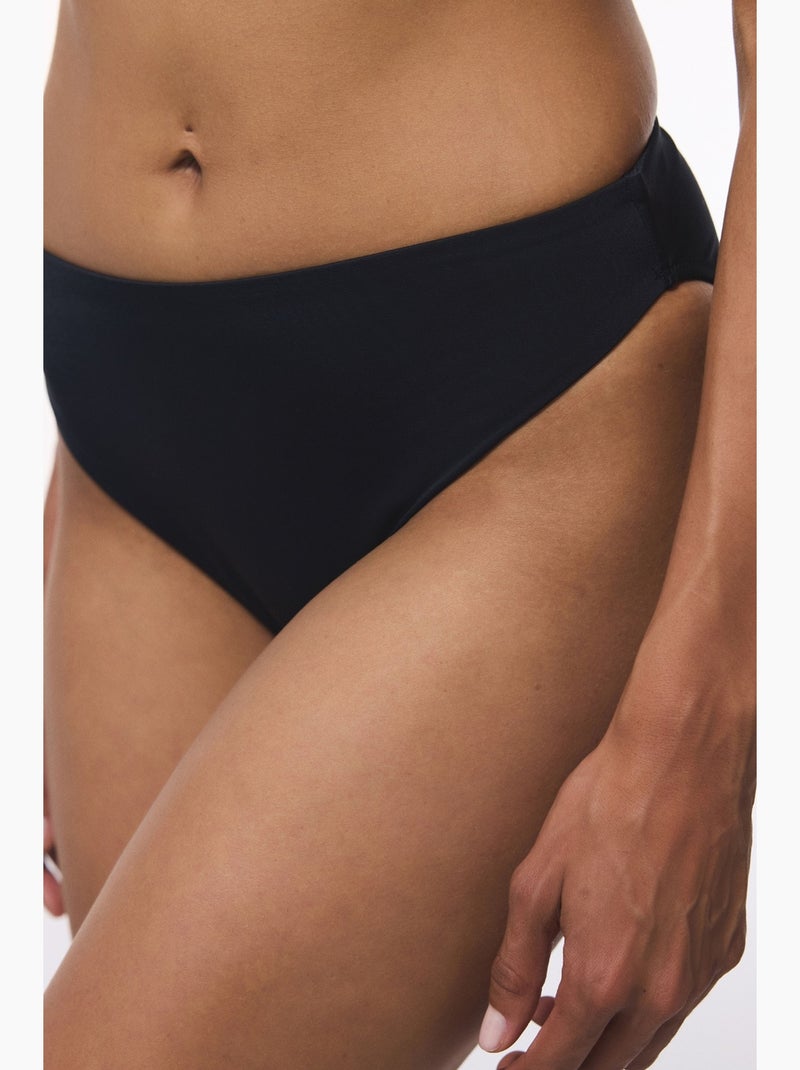 Slip bikini a vita alta penti Nero - Kiabi