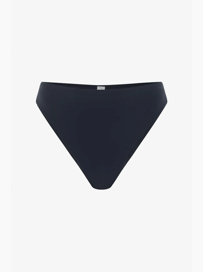 Slip bikini a vita alta penti Nero - Kiabi