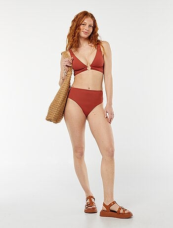 Slip bikini a vita alta
