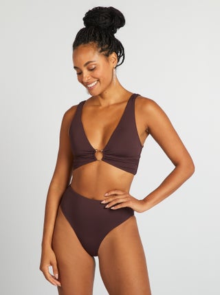 Slip bikini a vita alta