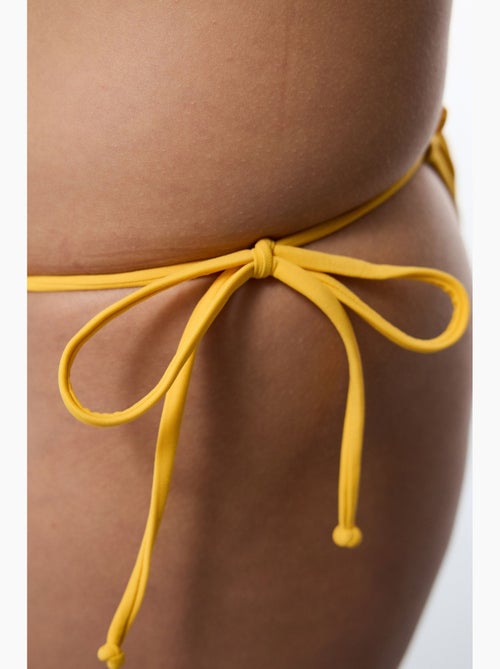 Slip bikini a vita bassa con laccetti super frill penti - Kiabi